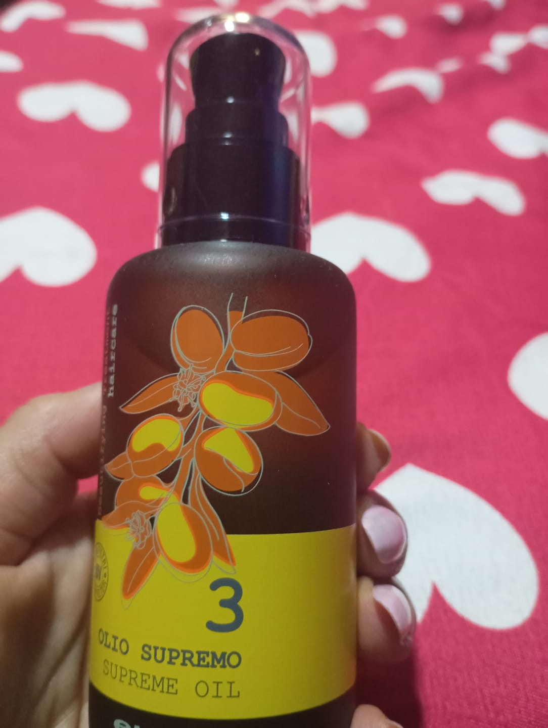 Customer photo review of Óleo Nutritivo Argán Supremo 3 Elgon 100ml