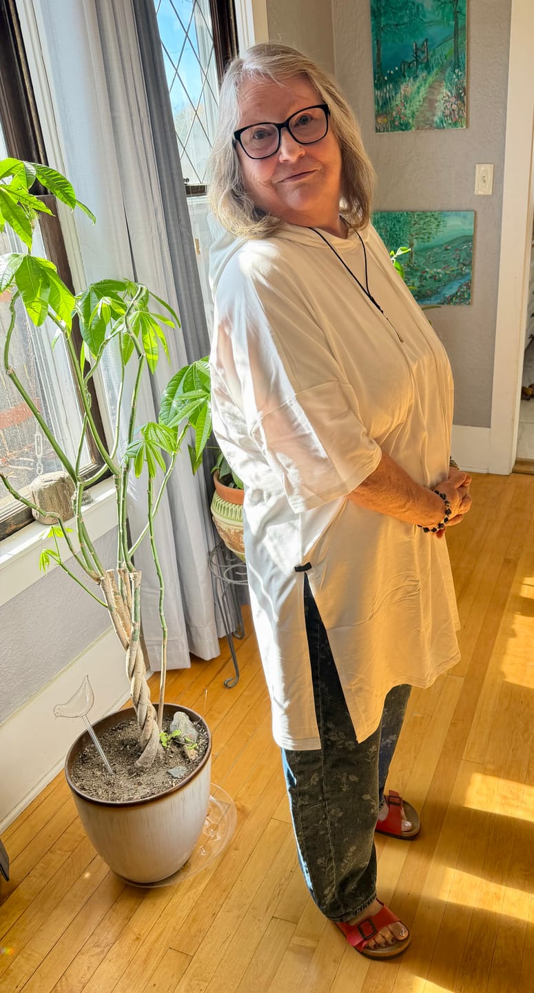Customer photo review of Plus Size Women Summer Casual Pure Color Cotton Hoodie