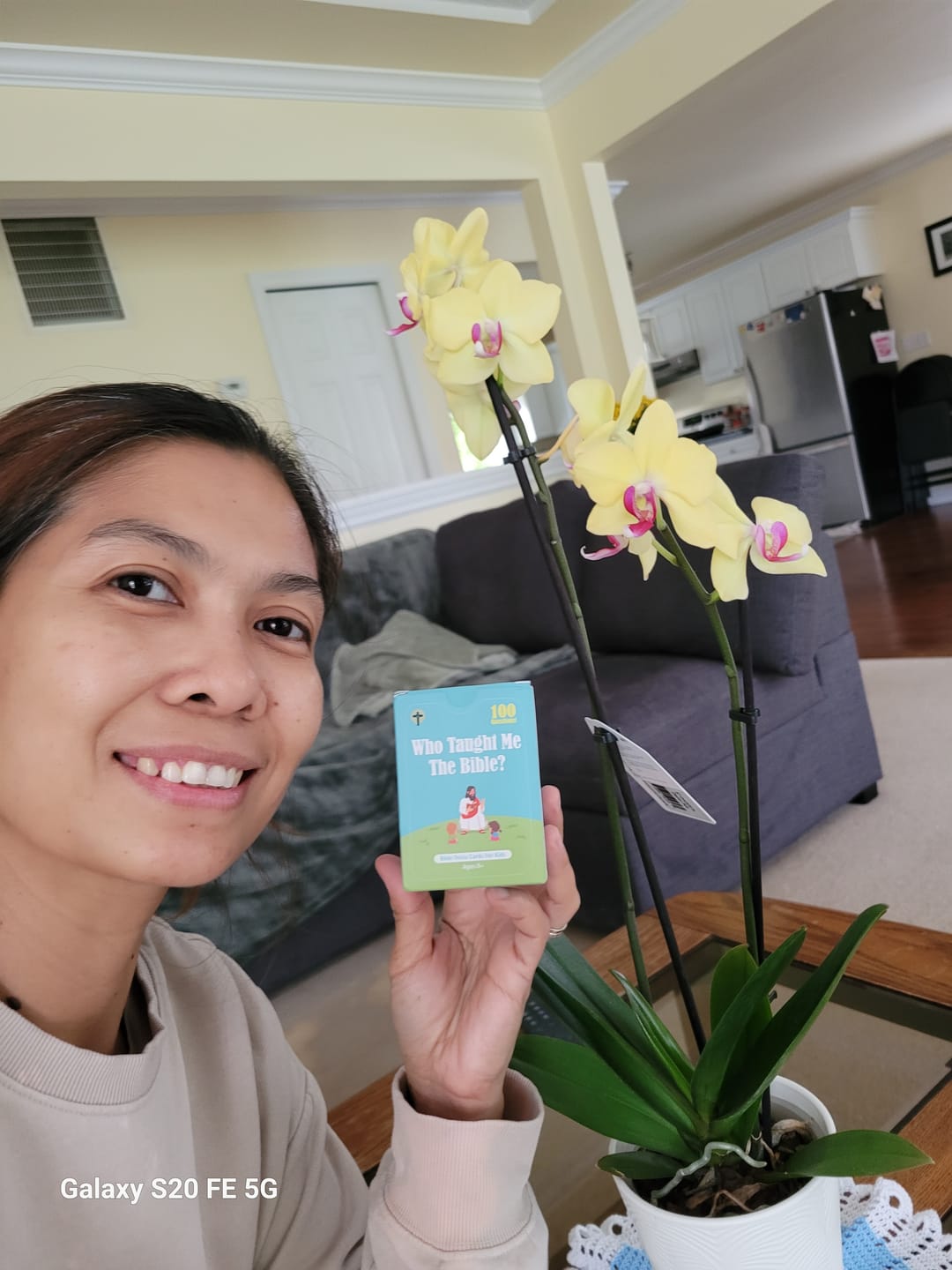 Customer photo review of Bible Trivia Game for Kids & Families | 100+ Questions