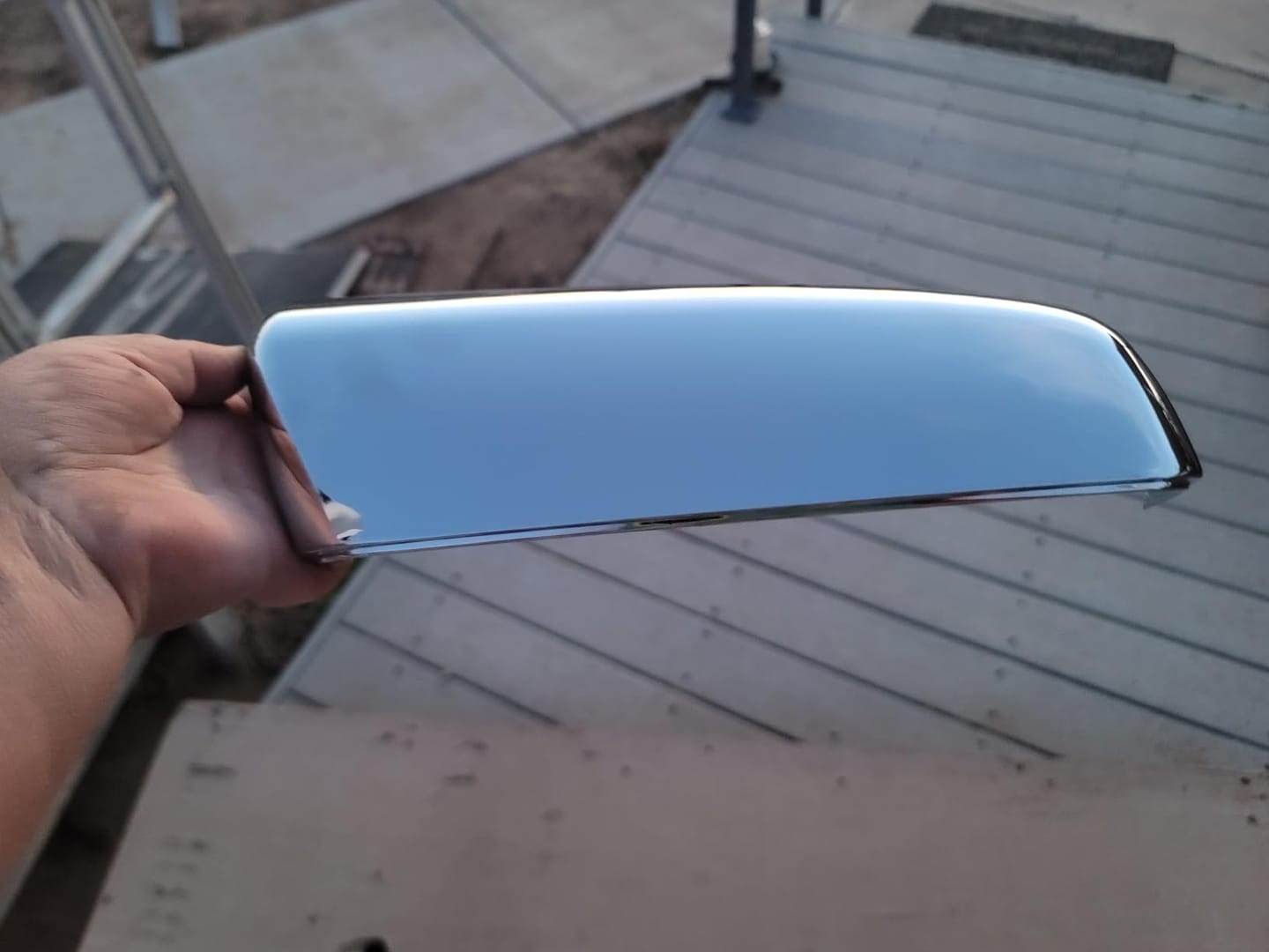 Customer photo review of 2019-2025 Chevy Silverado 1500 GMC Sierra 1500 Chrome Passenger Side Mirror Covers 2PCS