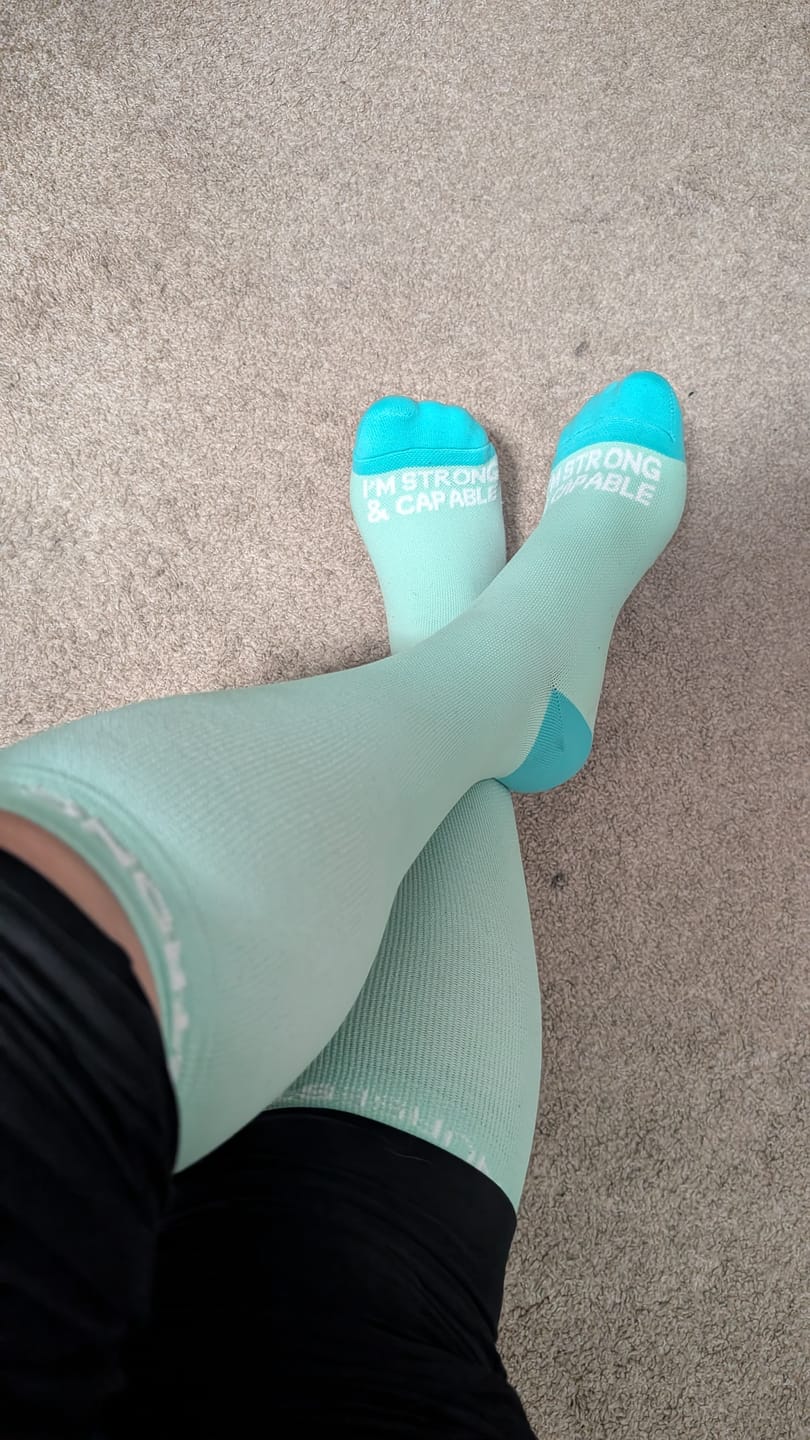 Customer photo review of NurseStrong Performance Compression Socks