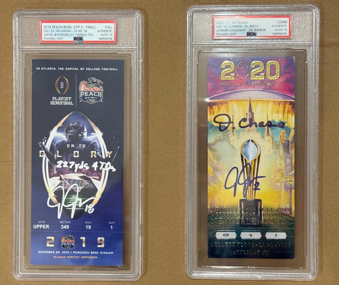 Customer photo review of Justin Jefferson Autograph Signing