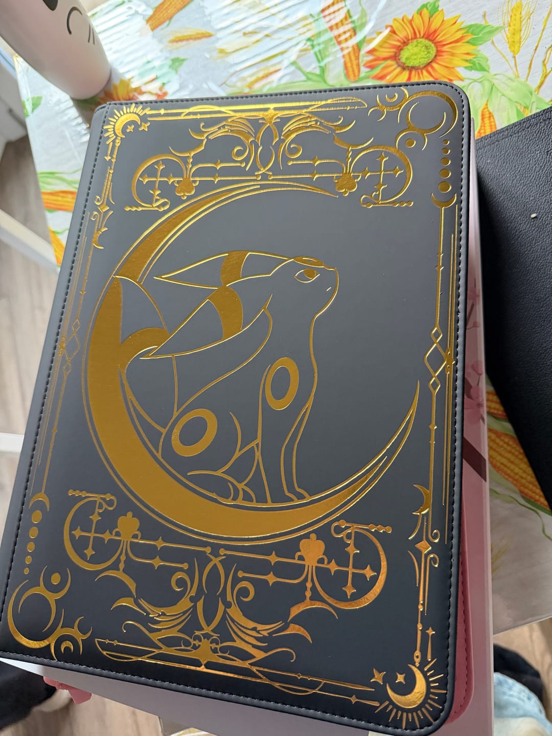 Customer photo review of the Lunar Shadow 9-Pocket Trading Card Binder