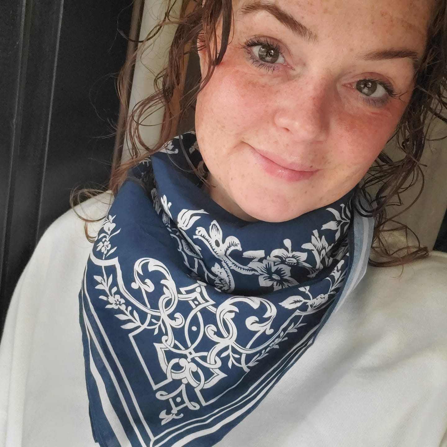 Customer photo review of Wreath Bandana