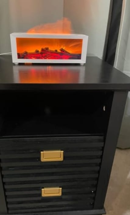 Customer photo review of Luftfuktare med brasa-effekt för mysig jul