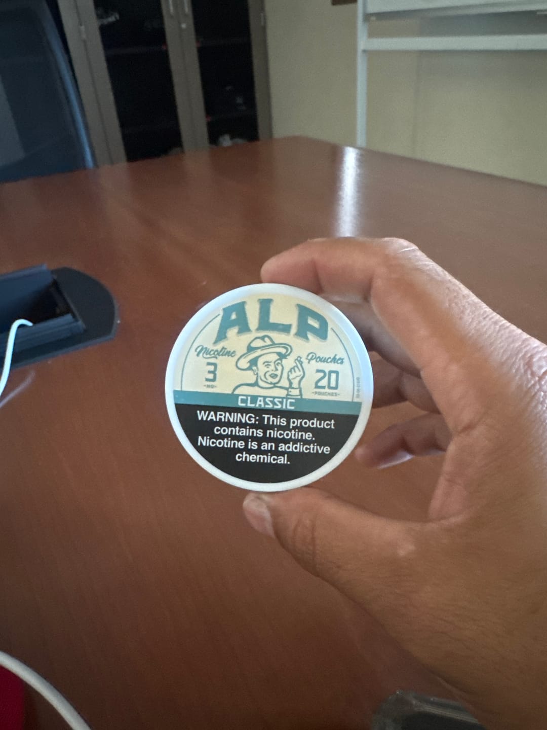 Customer photo review of Classic Nicotine Pouches