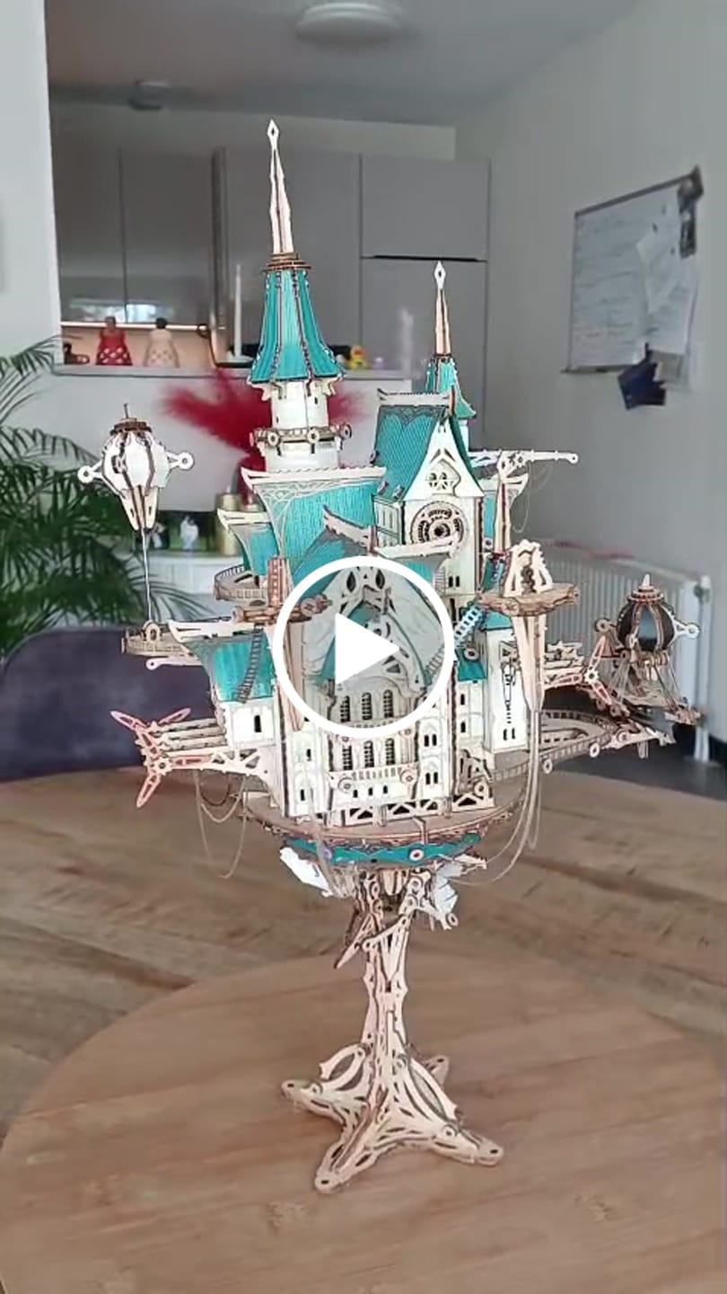 Customer video review of Castle In the Sky 3D Wooden Puzzle
