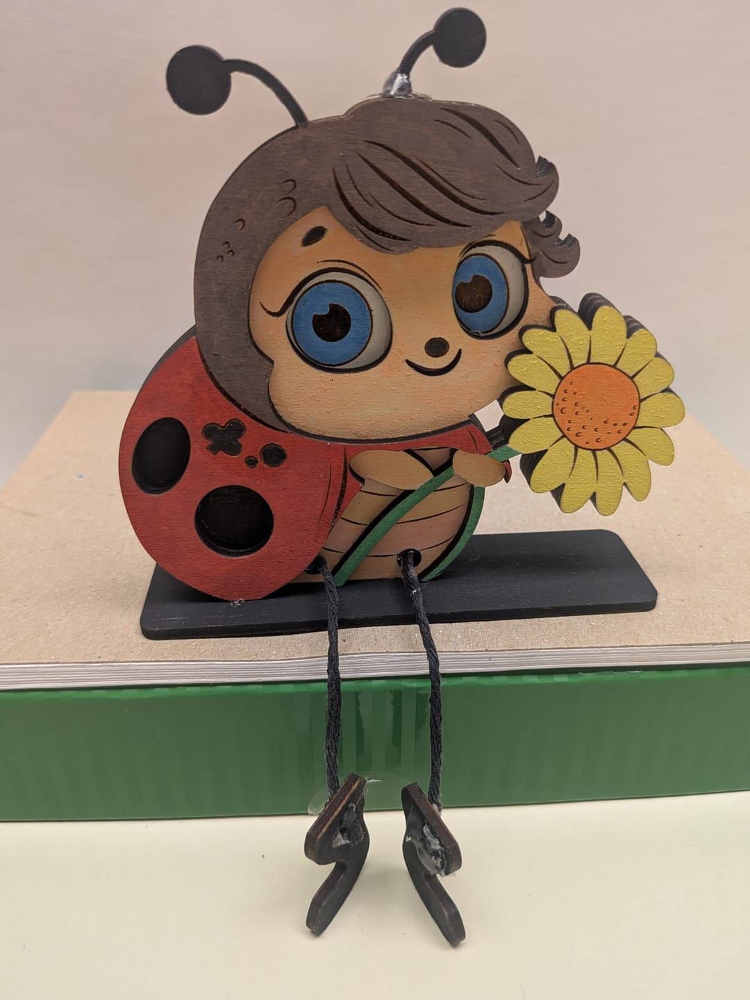 Customer photo review of 8 Summer Shelf Sitters Figurines SVG Laser Cut File