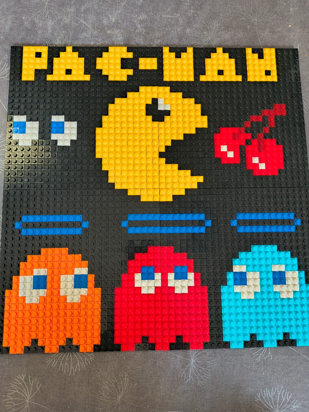 Customer photo review of Personalized Brick Mosaic | Custom Mosaic Maker | LEGO Art Style