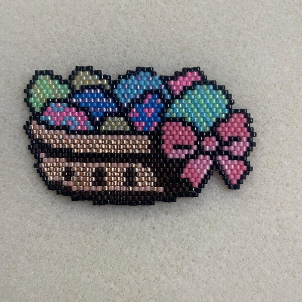 Customer photo review of Easter Big Basket Brick Digital Bead Pattern