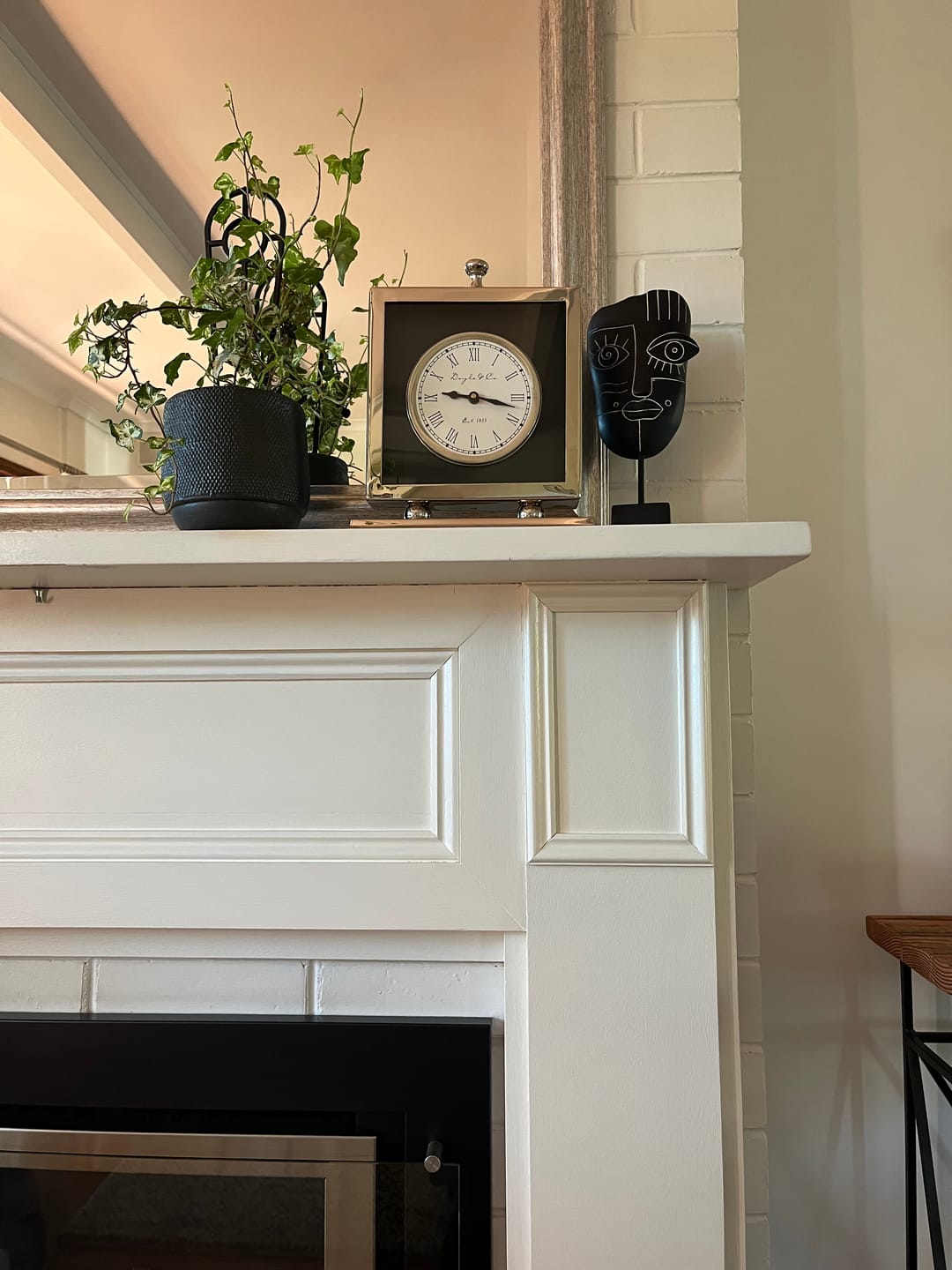 Customer photo review of Silver Mantle Clock