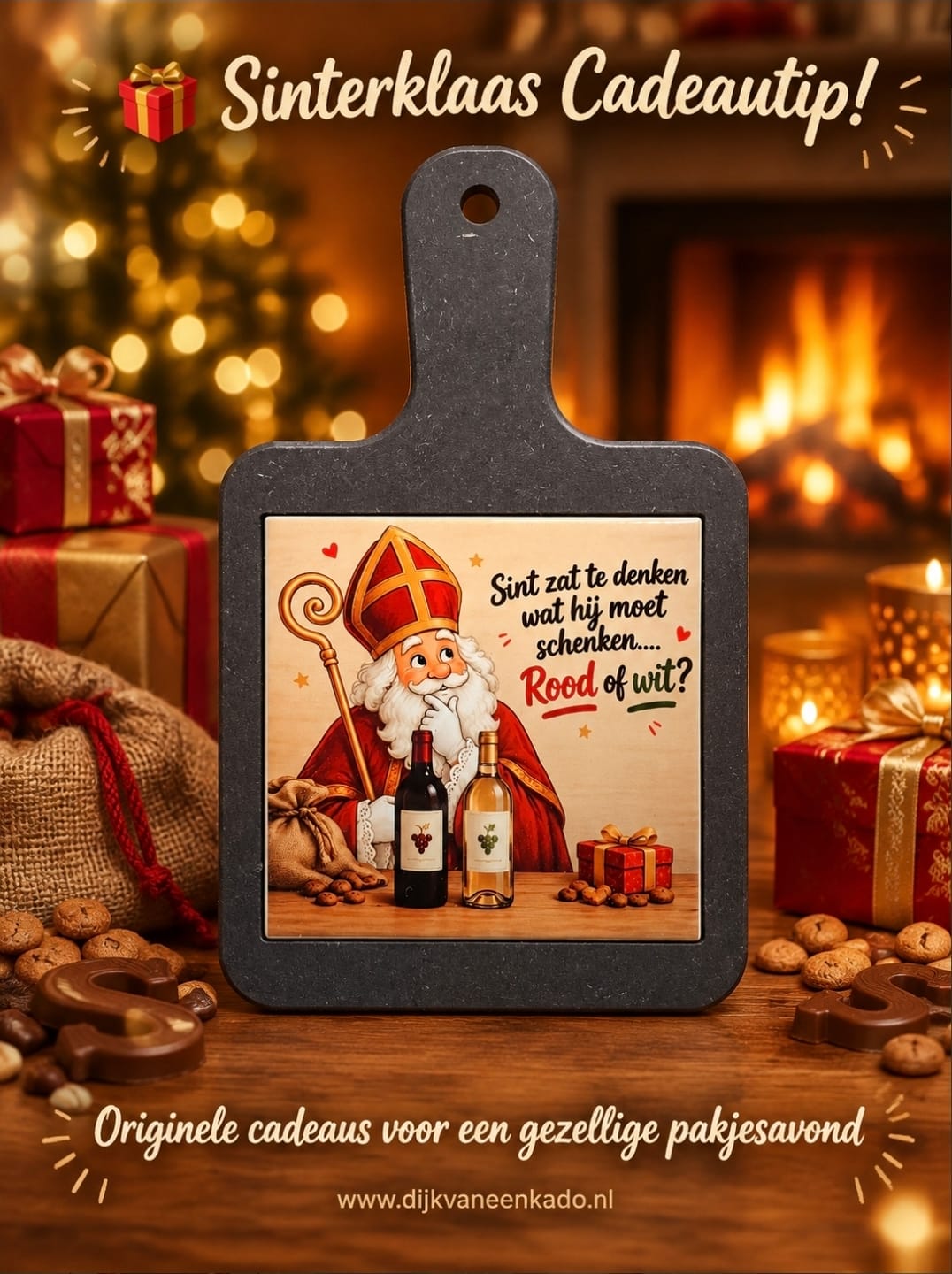 Customer photo review of Zwarte Houten Kaasplank Vierkant met Tegel 10,8 x 10,8 cm voor Sublimatie