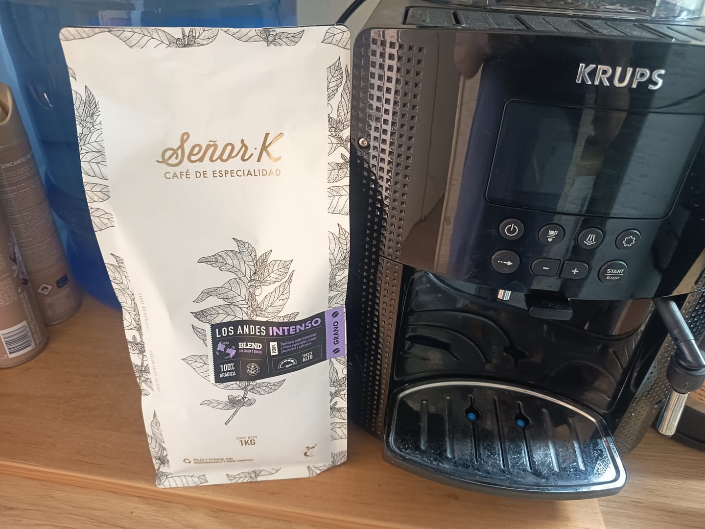 Customer photo review of Blend Los Andes Intenso Bolsa 1 KG | GRANO ENTERO