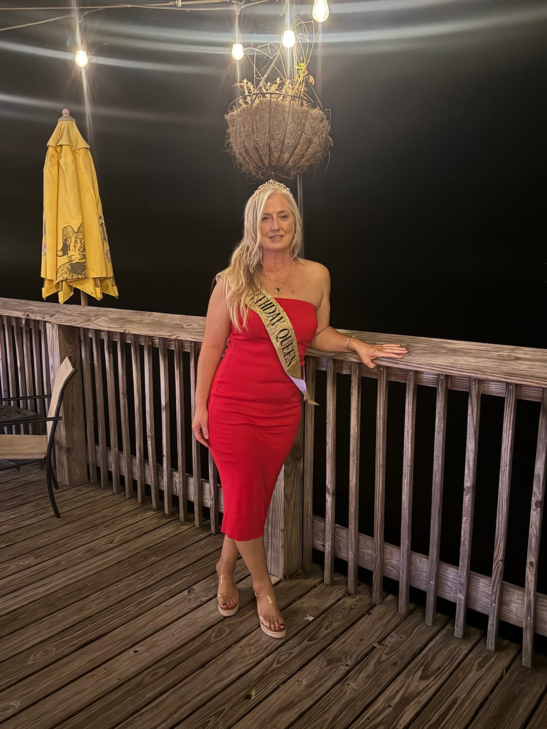 Customer photo review of Avalon Ribbed Tube Midi Dress - Red