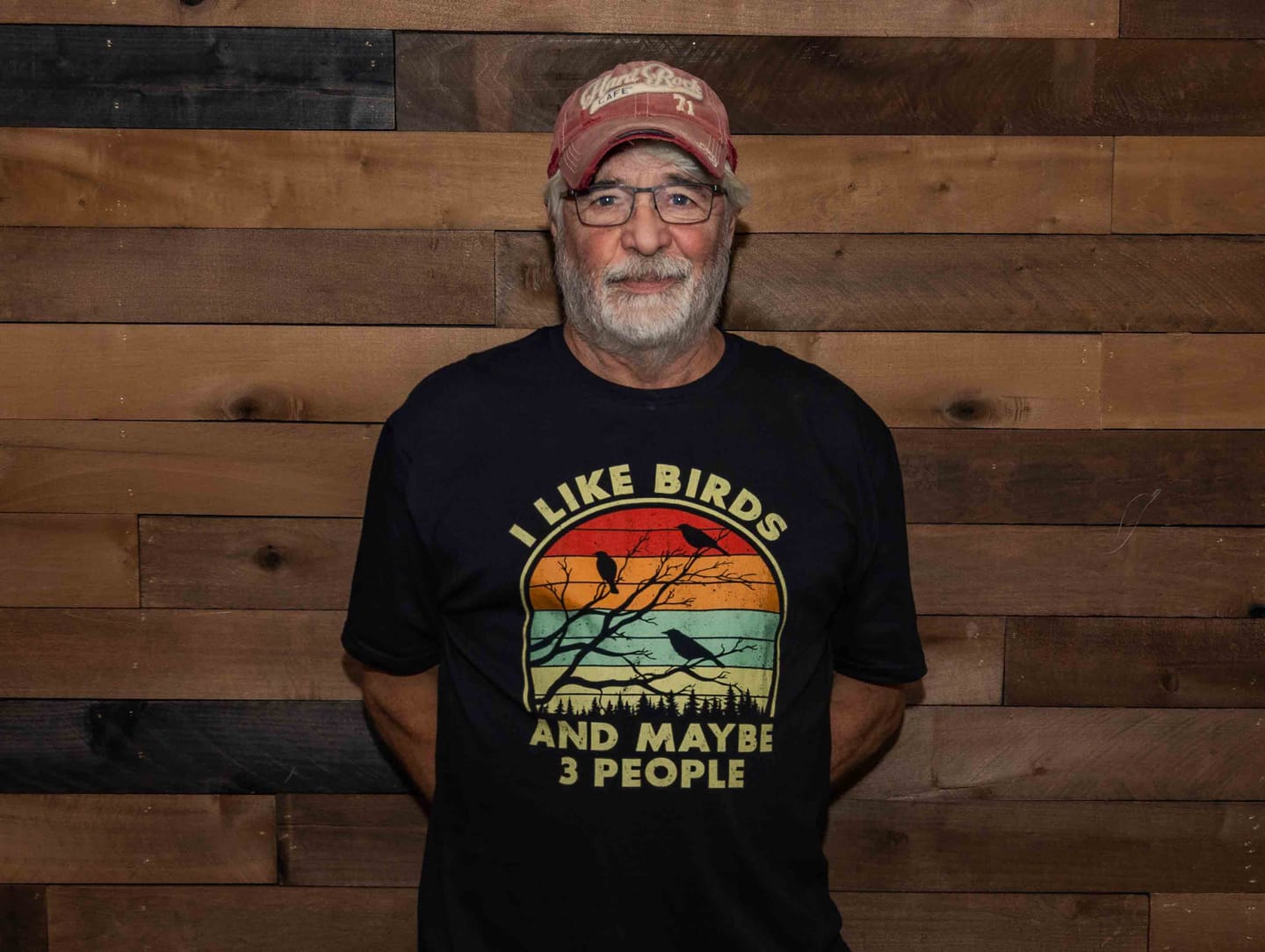 Customer photo review of I Like Birds T-Shirt