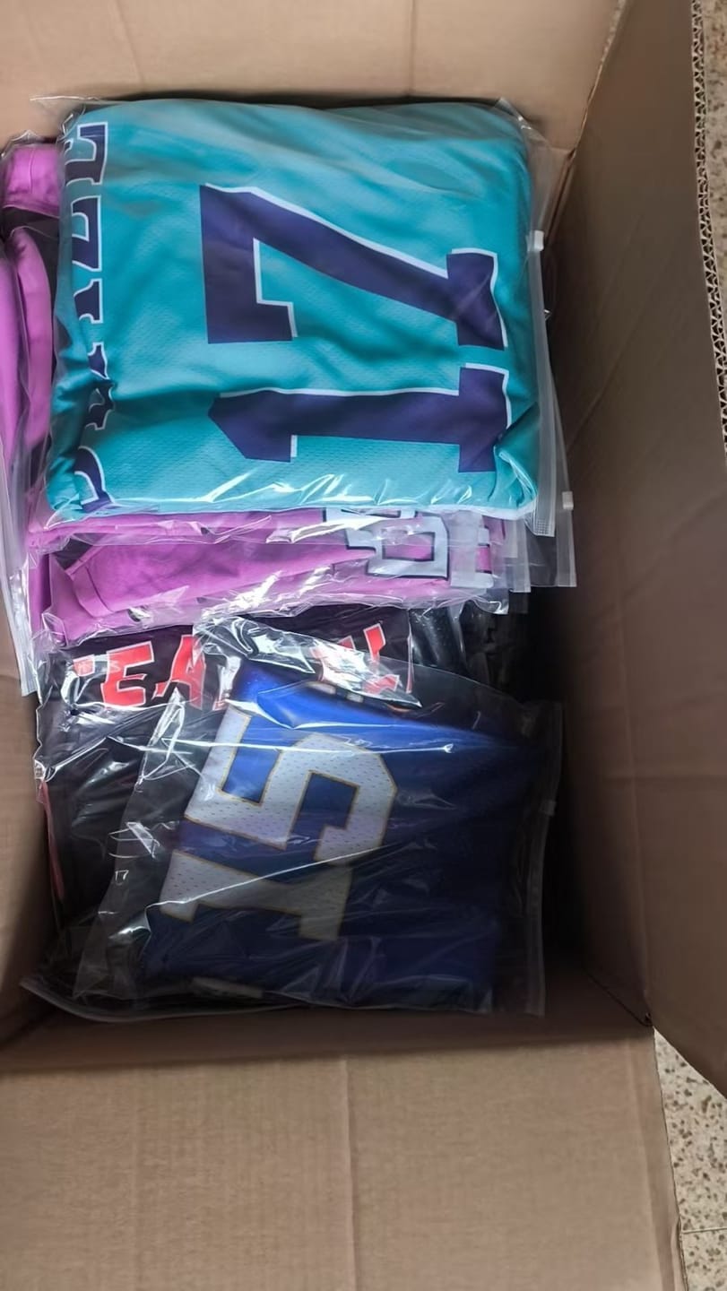 Customer photo review of Custom Teal & Purple Basketball Team Uniforms | Personalized Jersey & Short for Youth & Adult
