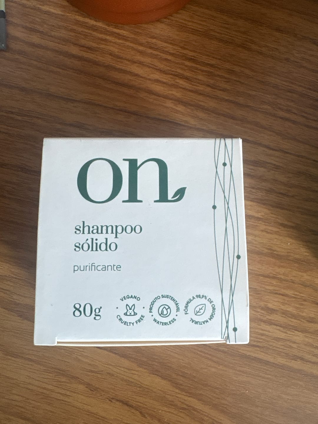 Customer photo review of Shampoo Sólido Purificante ON 80 g