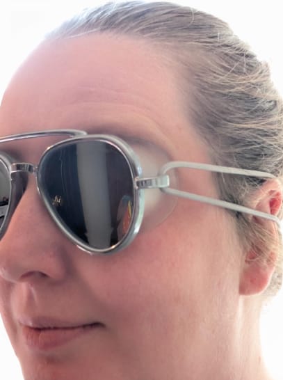 Customer photo review of The Premium Retro Sun Goggles