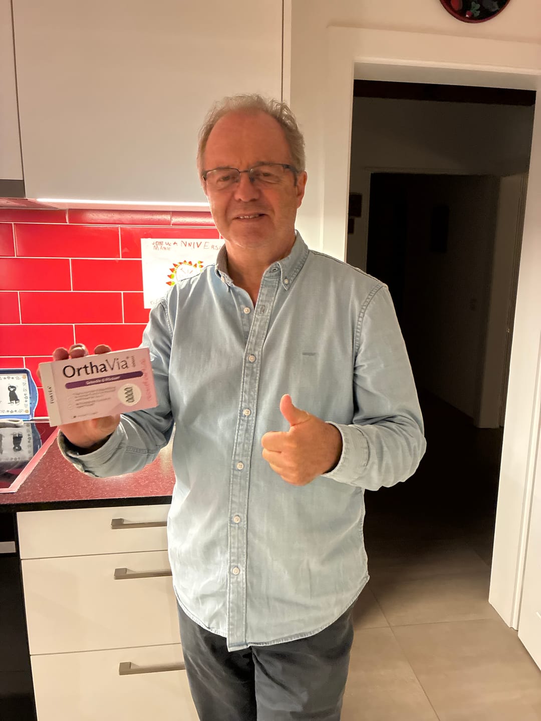 Customer photo review of OrthaVia® intens – Gelenke & Rücken