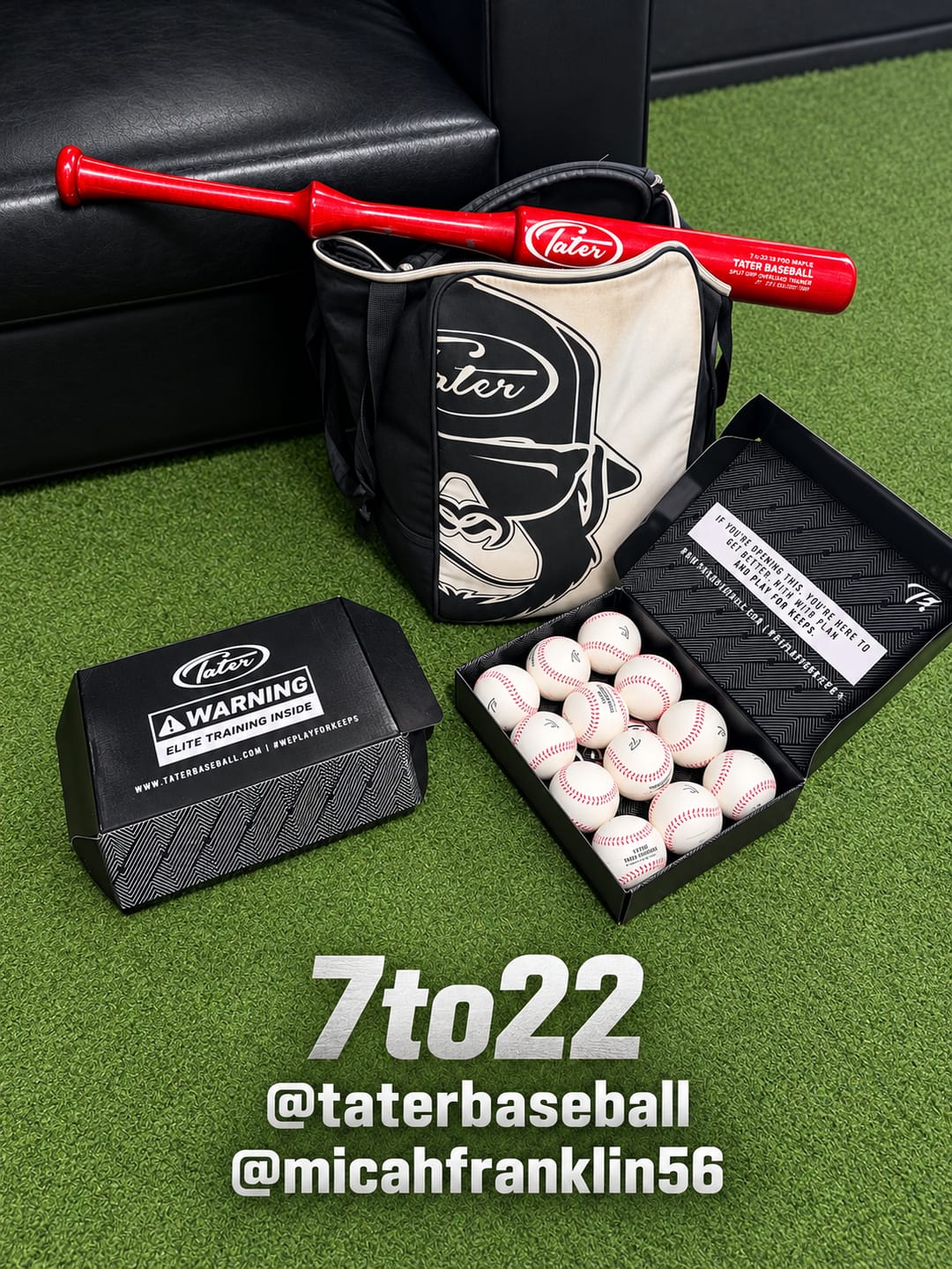 Customer photo review of Tater® Foam Ball by Tater Baseball® | Pitching Machine Balls