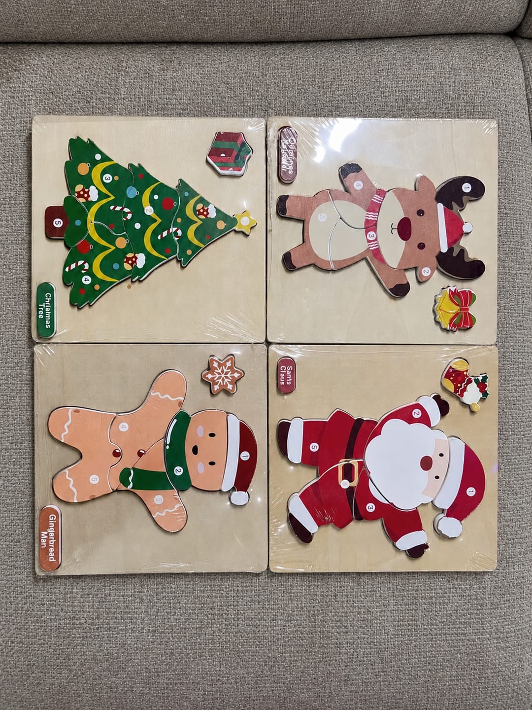 Customer photo review of Marvin's Christmas Puzzle Set