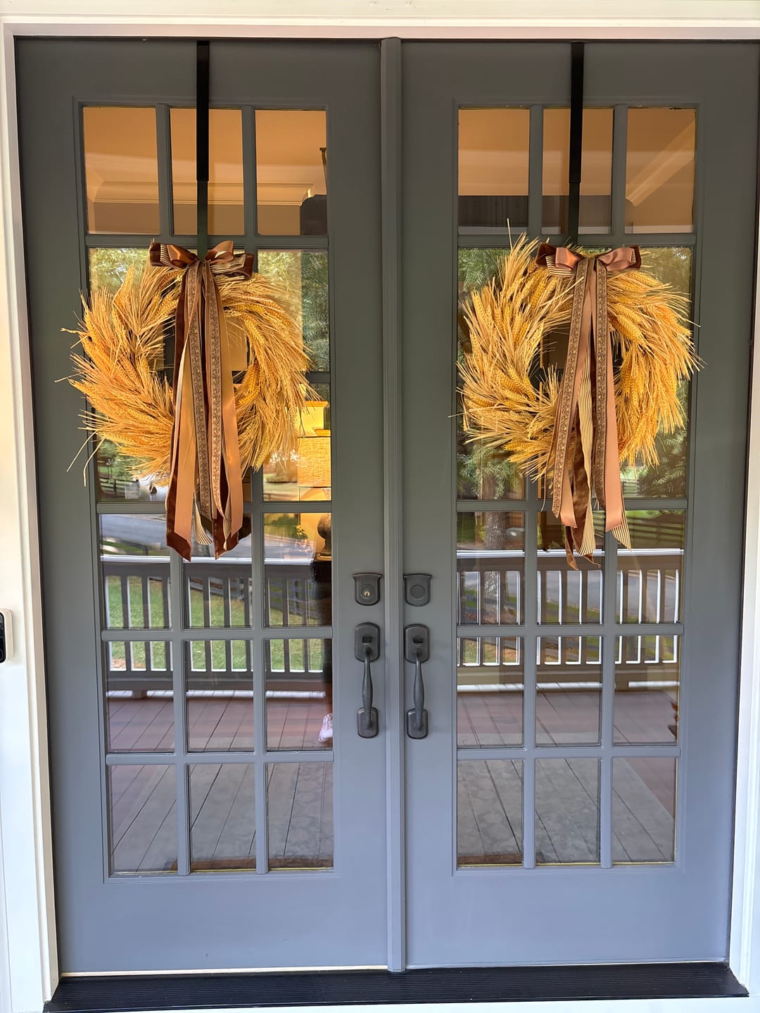 Customer photo review of Haven Harvest Wreath Ribbon