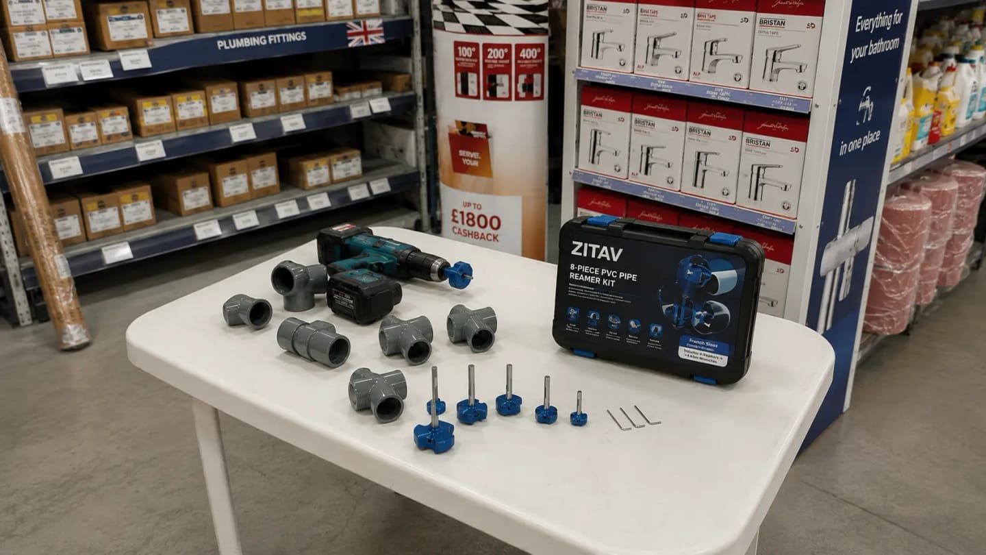 Customer photo review of Zitav - Pipe Reamer Pro Kit (15–110 mm)