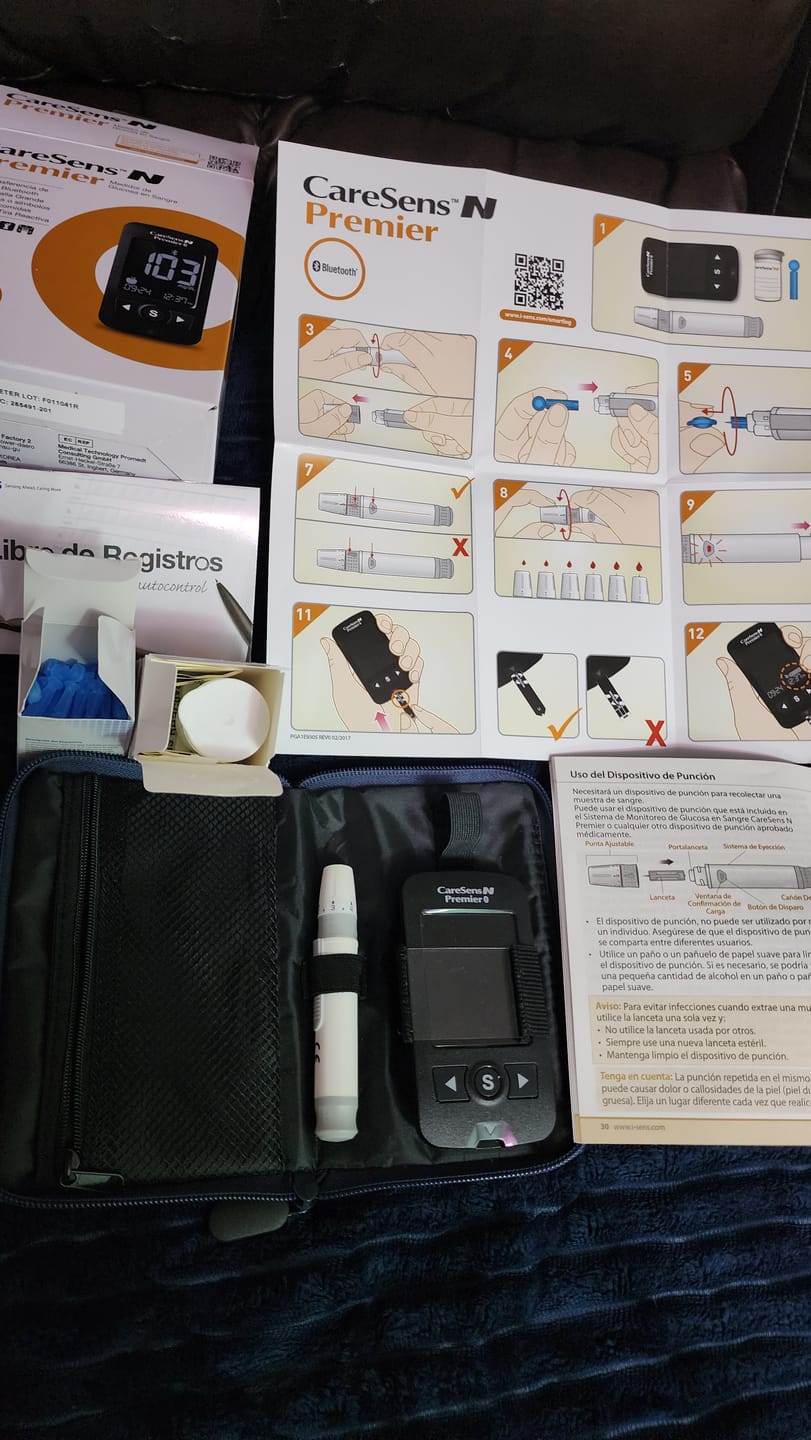 Customer photo review of Glucómetro CareSens N Premier - Set con 50 cintas y 50 lancetas