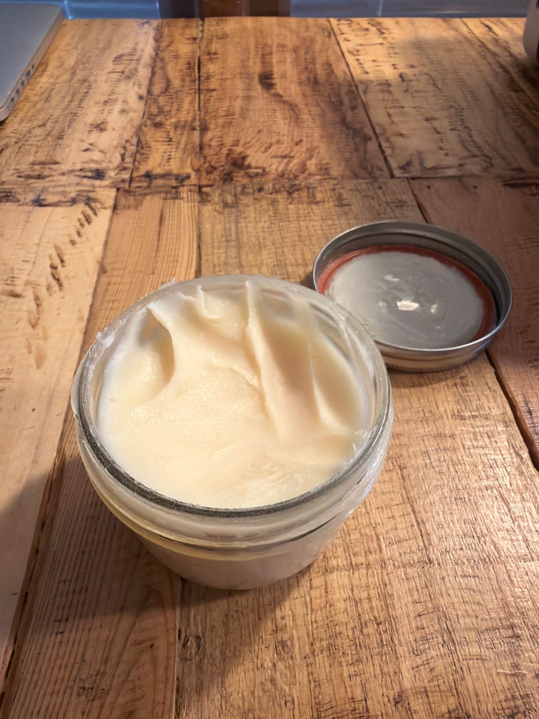 Customer photo review of Organic Leaf Lard Pig Pail-1 GALLON NEW