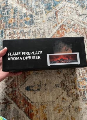 Customer photo review of Luftfuktare med brasa-effekt för mysig jul