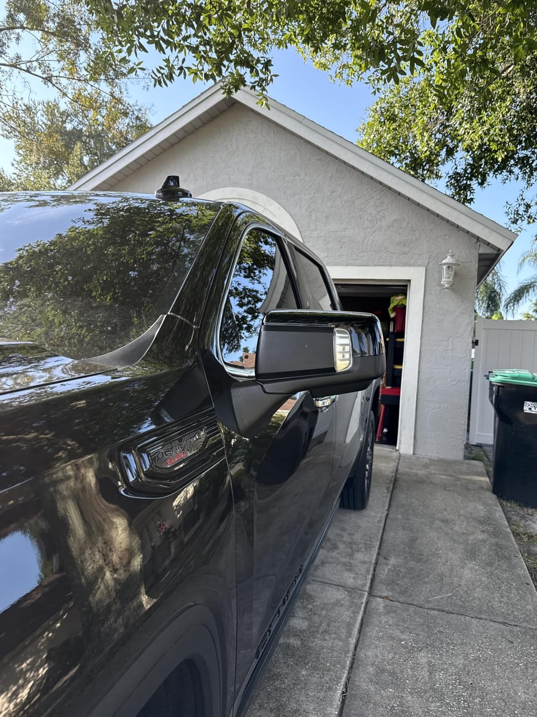 Customer photo review of 2019-2025 Chevy Silverado 1500 GMC Sierra 1500 Chrome Passenger Side Mirror Covers 2PCS
