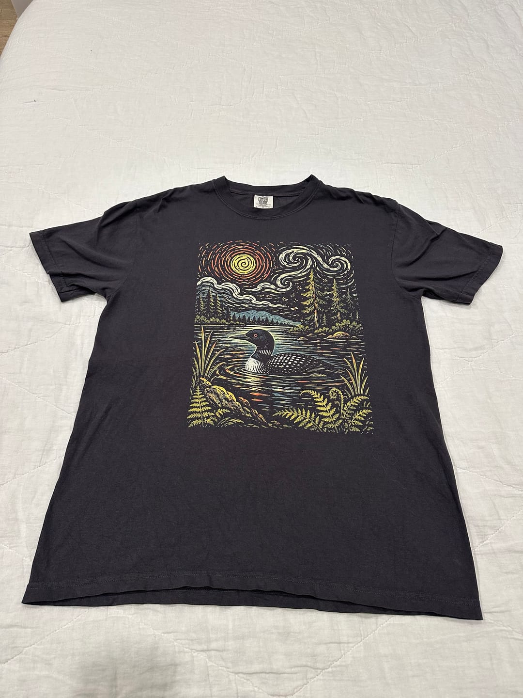 Customer photo review of Starry Loon Night T-Shirt