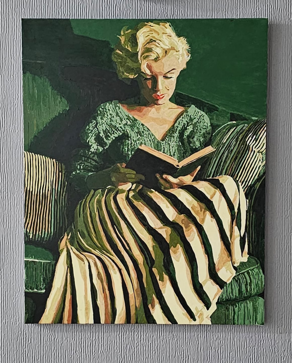 Customer photo review of Reading Marilyn | Paint by Number