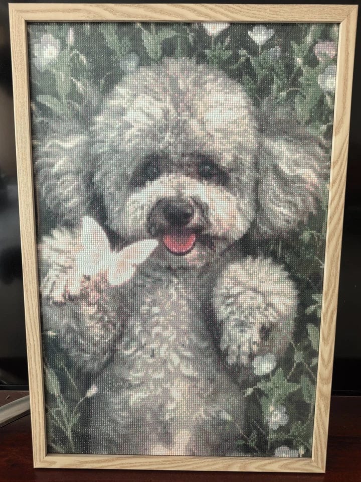 Customer photo review of Custom Diamond Painting Kit - Turn Your Photo Into Sparkling Art