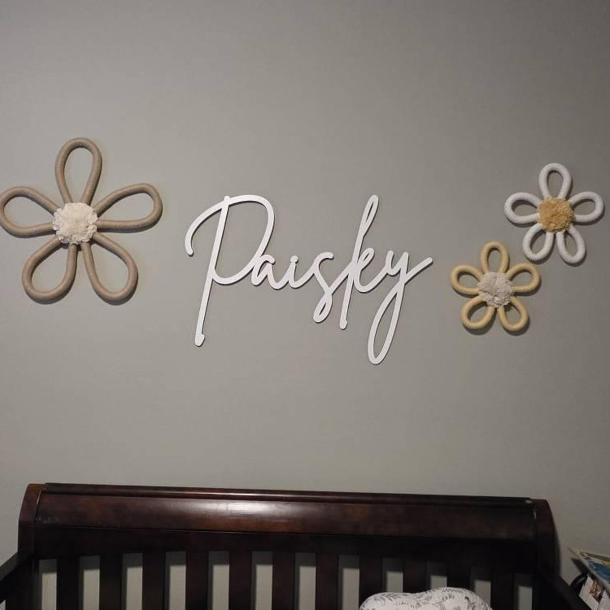 Customer photo review of Personalized Wooden Name Sign
