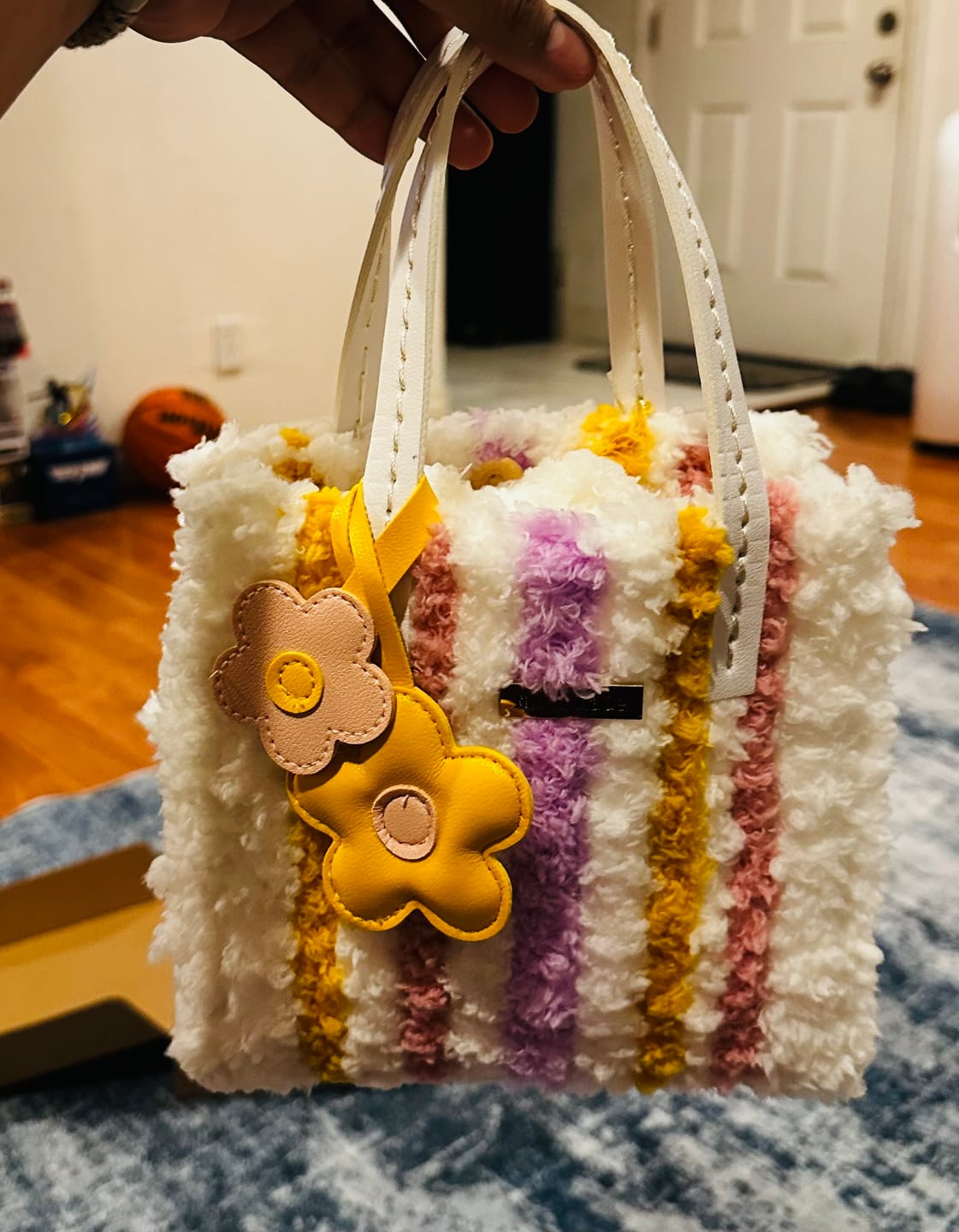 Customer photo review of Pastel Pinstripe - Woven Tote Bag Kit
