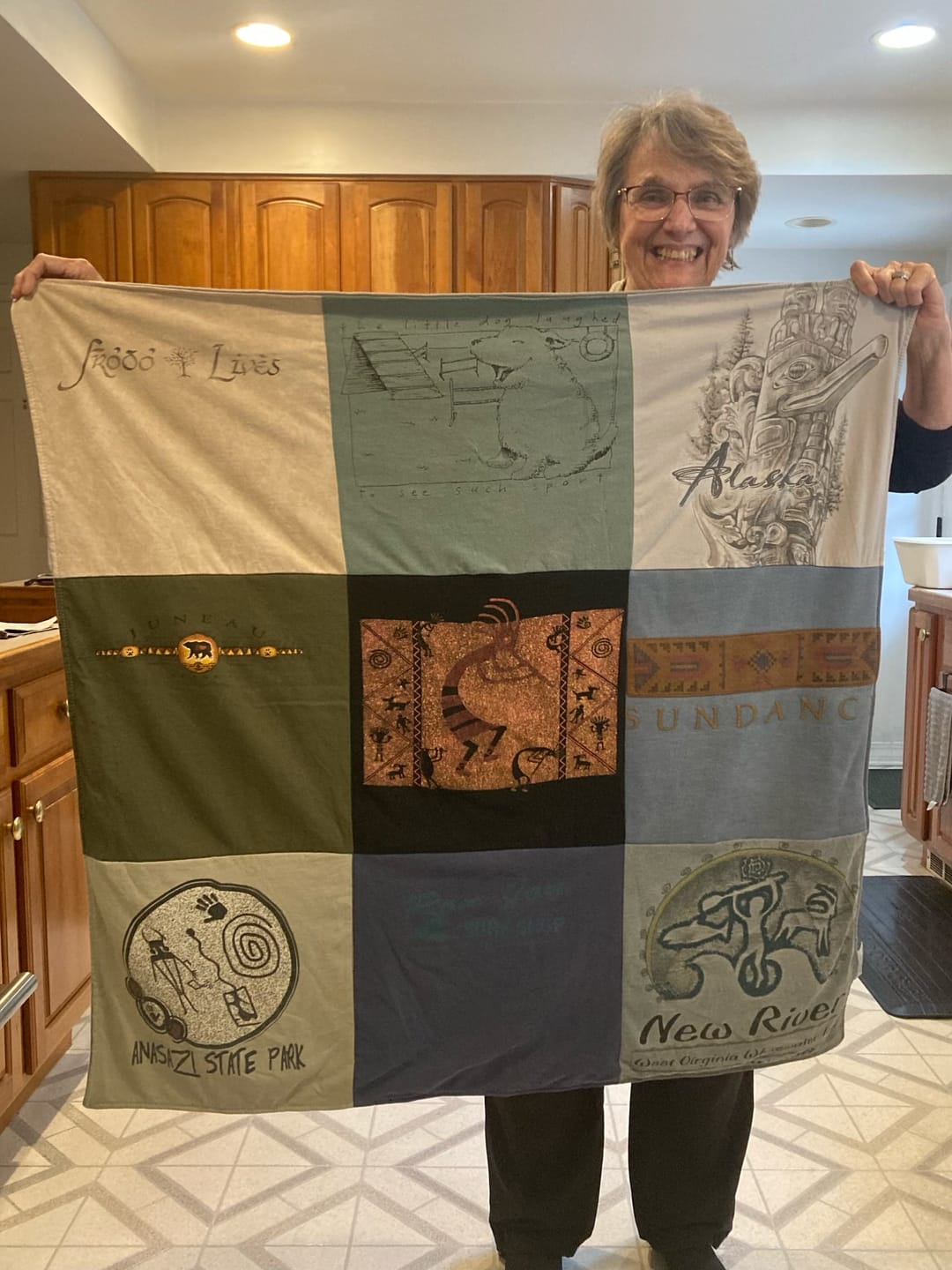 Customer photo review of Project Repat T-Shirt Quilt