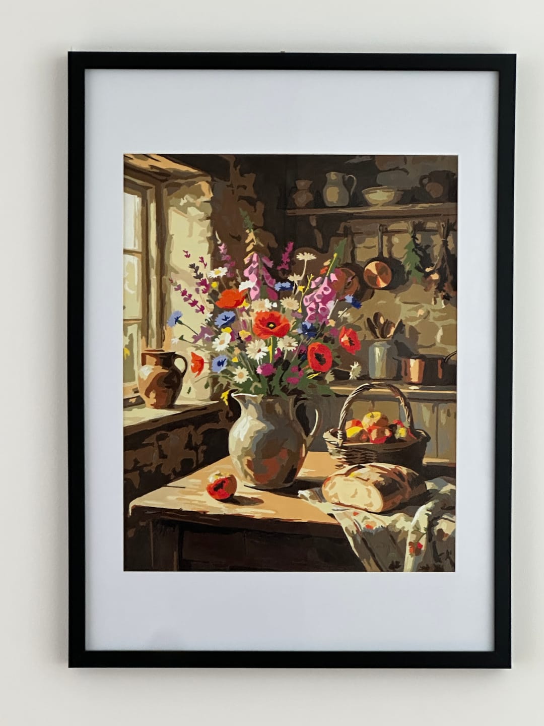 Customer photo review of Country Kitchen Bouquet (Paint by Numbers)