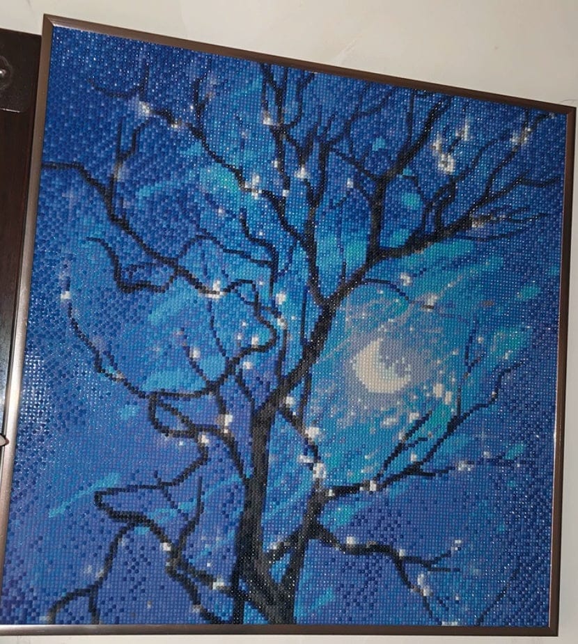 Customer photo review of Custom Diamond Painting Kit - Turn Your Photo Into Sparkling Art