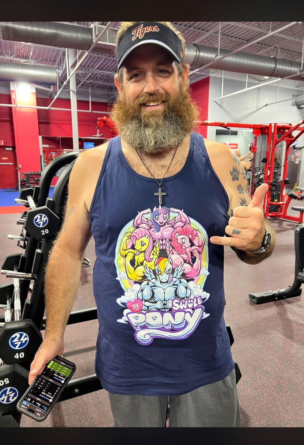 Customer photo review of My Swole Pony Tank Top