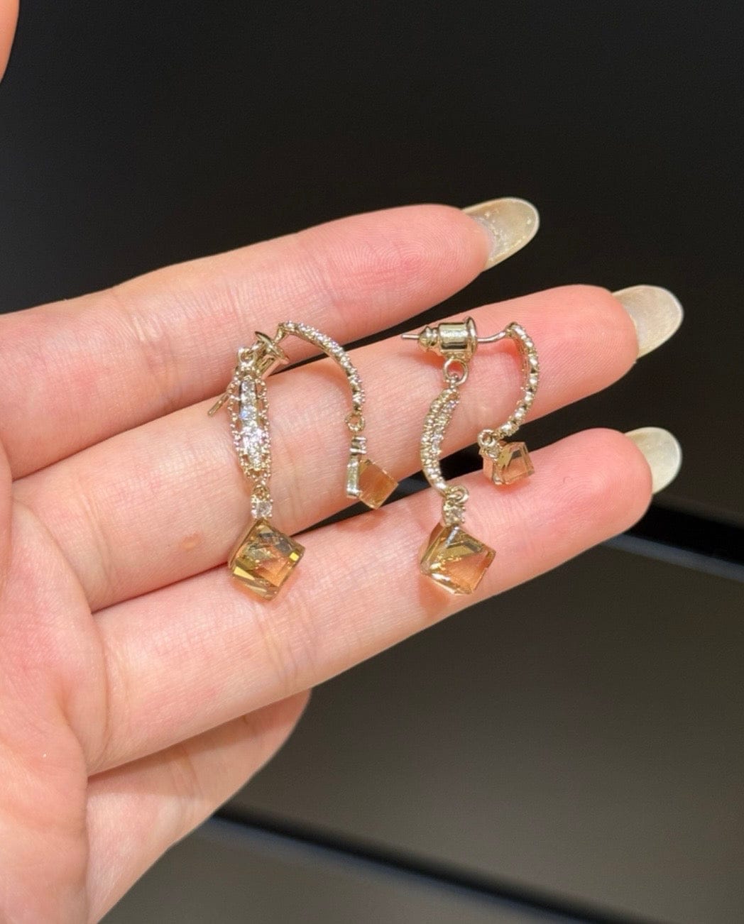 Customer photo review of Lottie Earrings
