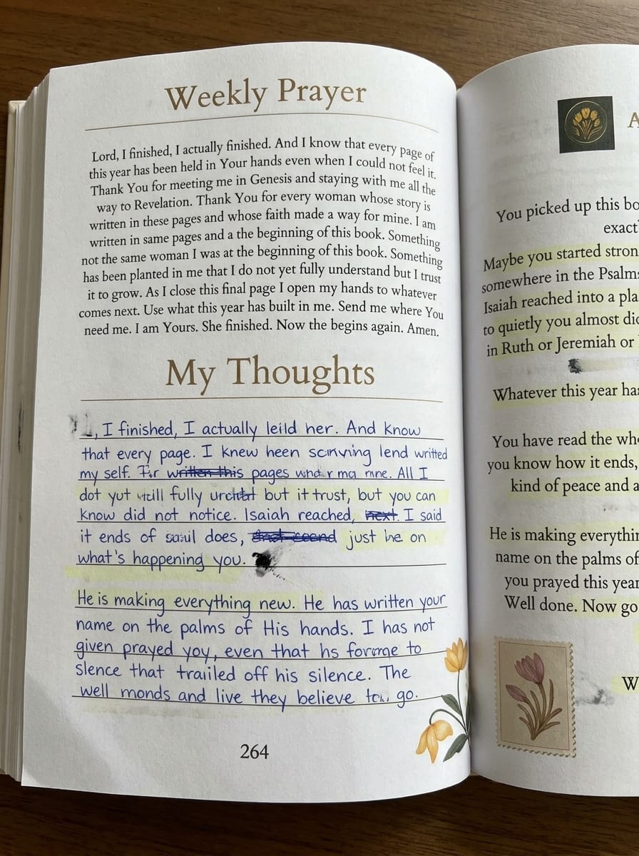 Customer photo review of A Year In His Word: A 52-Week Bible Study For Women