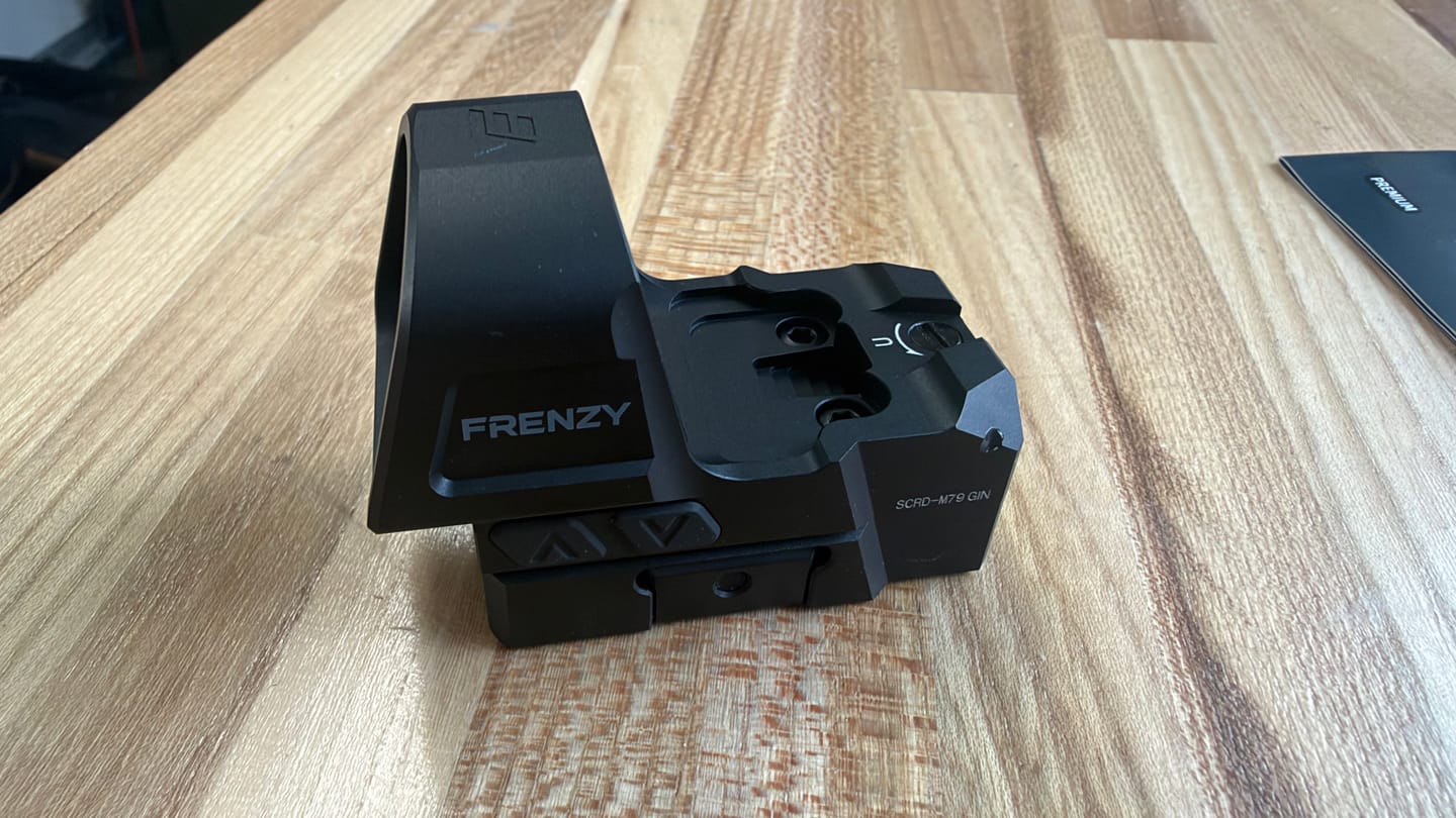 Customer photo review of Frenzy F3 1x26x32 Multi Reticle Red Dot Sight (SCRD-M79)
