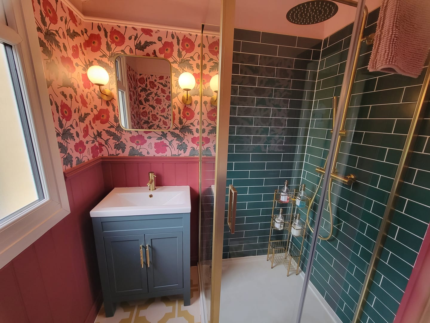 Customer photo review of Natalia - Victorian Inspired Floral Poppies Wallpaper