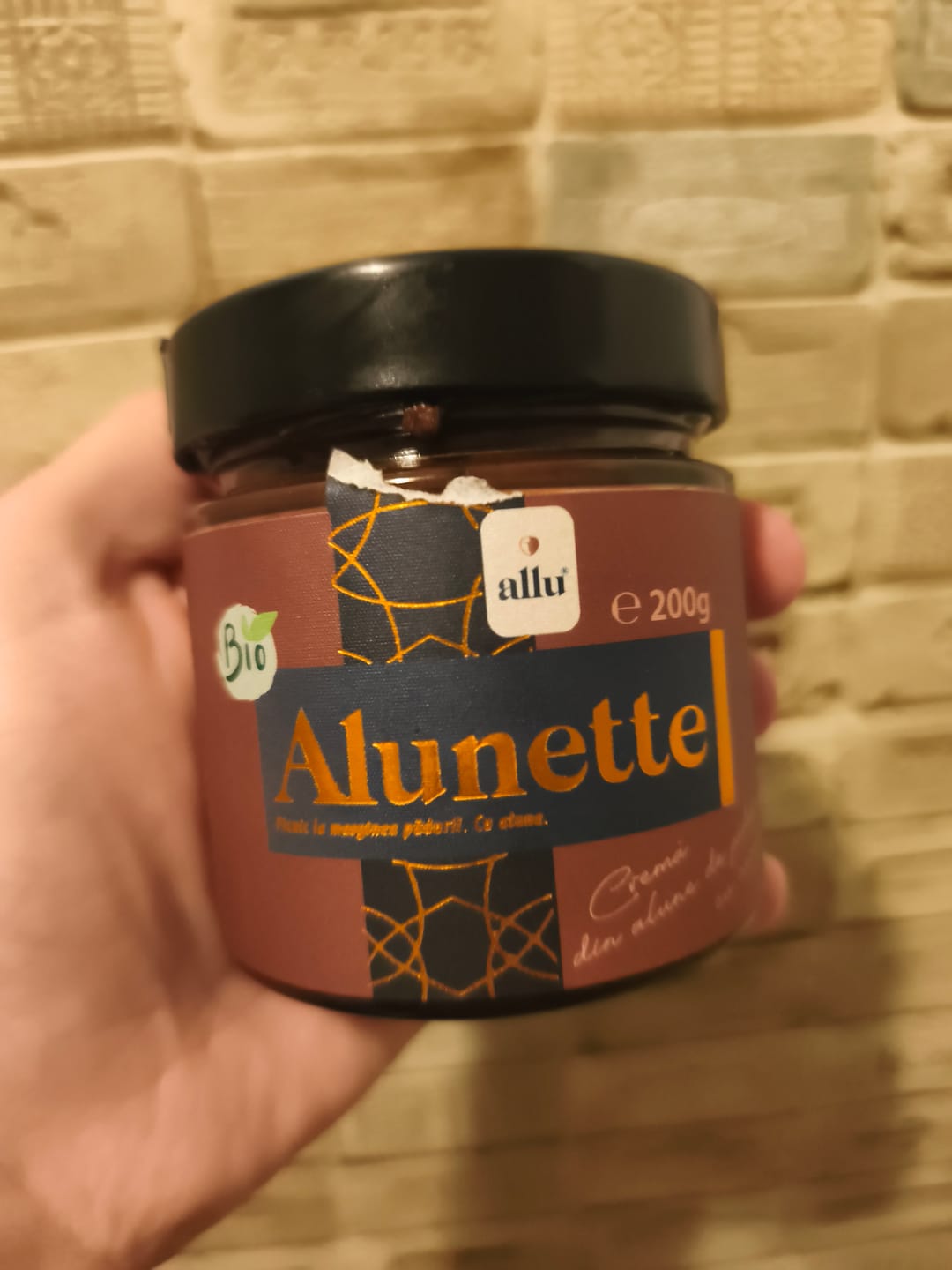 Customer photo review of Alunette cacao - cremă de alune de pădure 80%, BIO, 200g