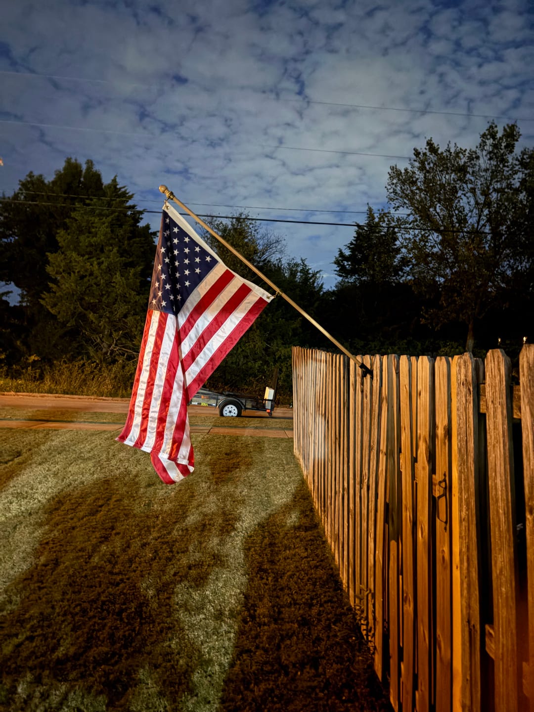 Customer photo review of 3' x 5' American Flag Set