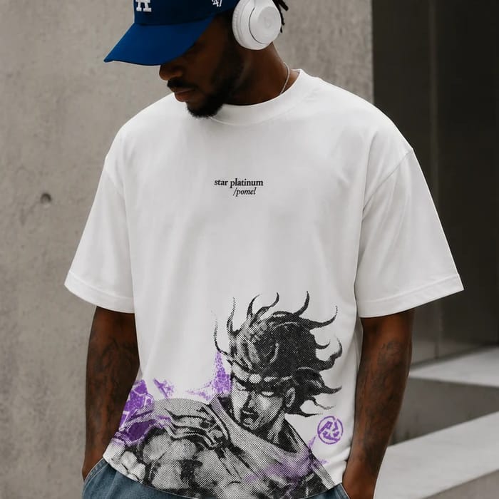 Customer photo review of STR PLATINUM WHITE TEE