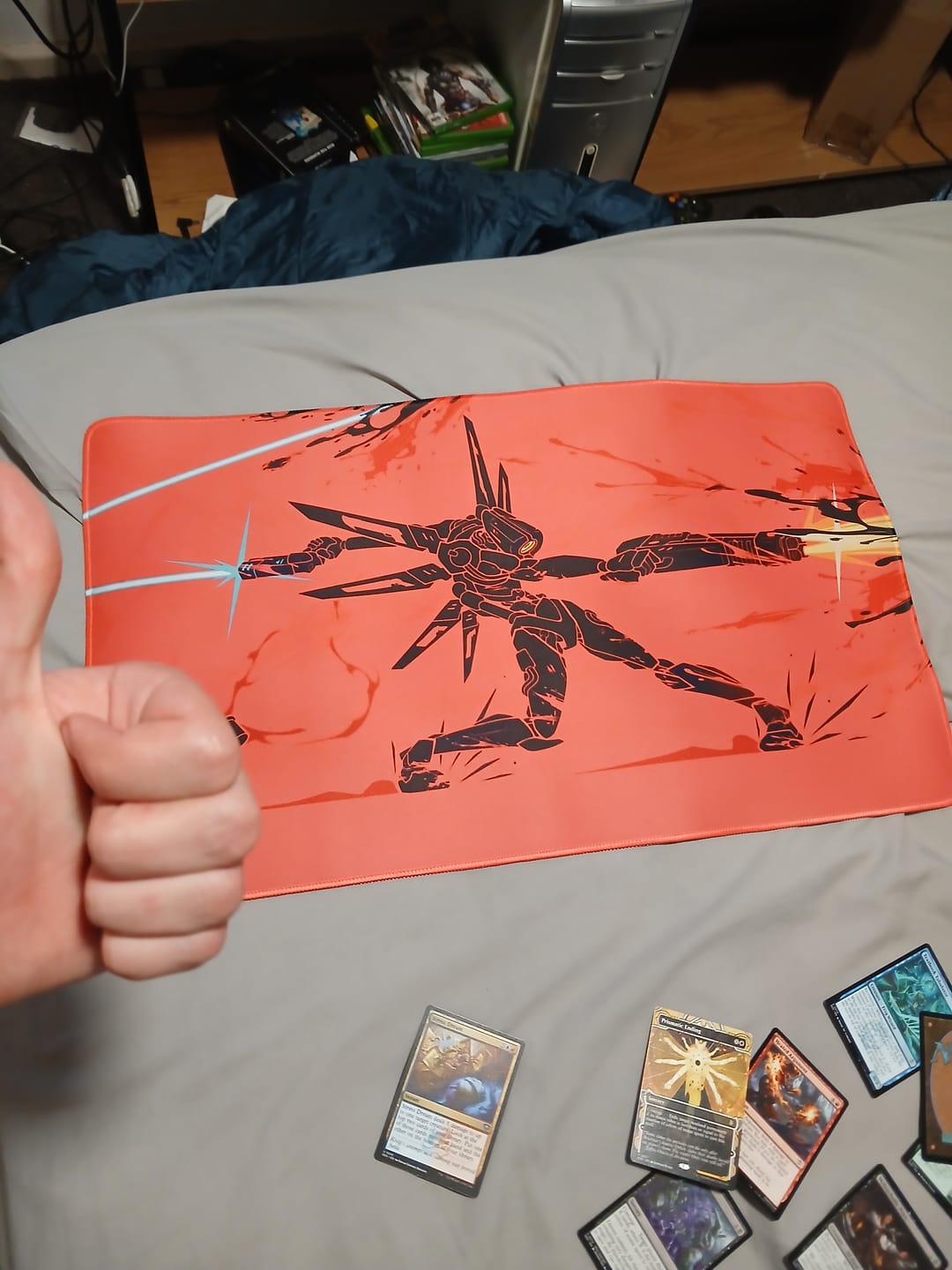 Customer photo review of Custom TCG Playmat - Single Player (600mm x 350mm)