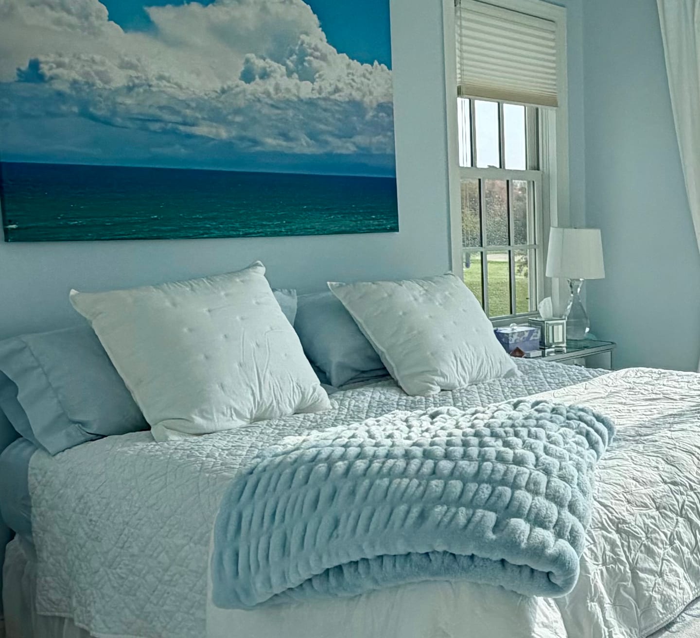 Customer photo review of Hugs Ice Blue Blanket