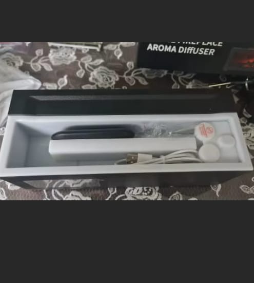 Customer photo review of Luftfuktare med brasa-effekt för mysig jul